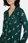 Zivame Snowman Knit Poly Pyjama Set - Mountain View — thumbnail 9